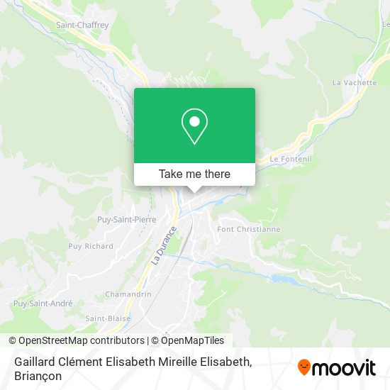 Gaillard Clément Elisabeth Mireille Elisabeth map