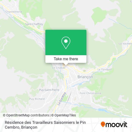 Résidence des Travailleurs Saisonniers le Pin Cembro map
