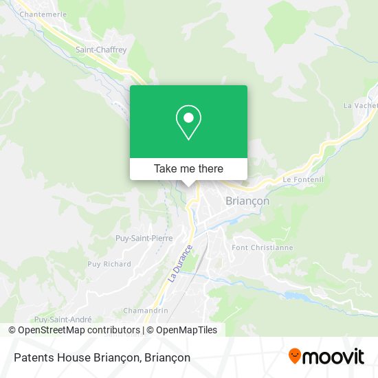 Patents House Briançon map
