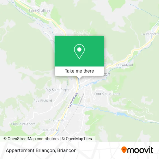 Appartement Briançon map