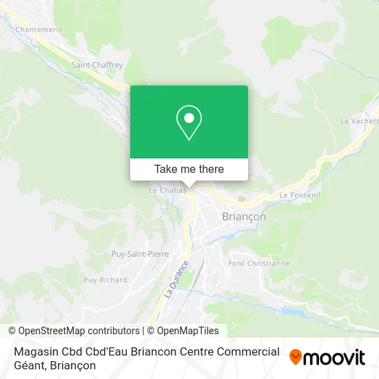 Mapa Magasin Cbd Cbd'Eau Briancon Centre Commercial Géant
