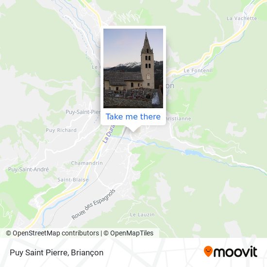Mapa Puy Saint Pierre