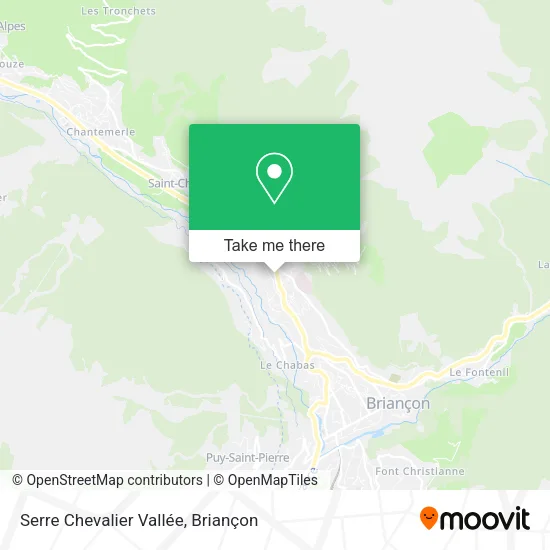 Serre Chevalier Vallée map