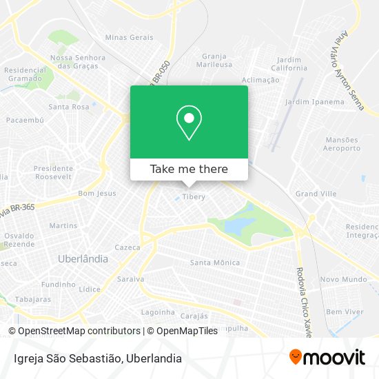 Mapa Igreja São Sebastião