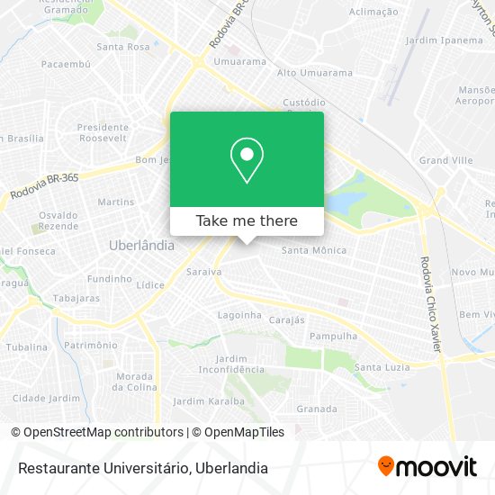 Mapa Restaurante Universitário