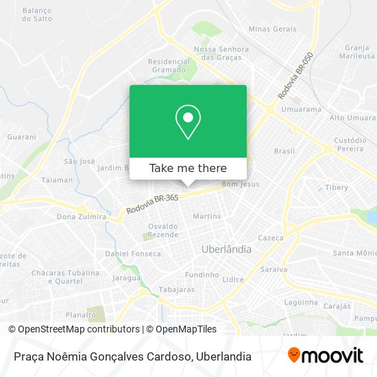 Mapa Praça Noêmia Gonçalves Cardoso