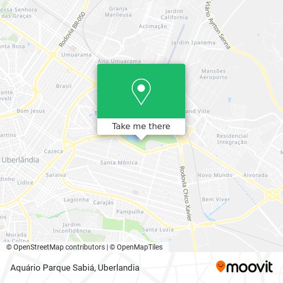 Aquário Parque Sabiá map