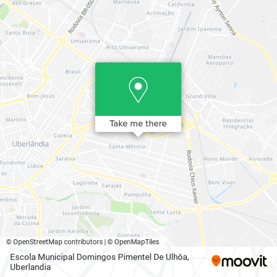 Mapa Escola Municipal Domingos Pimentel De Ulhôa