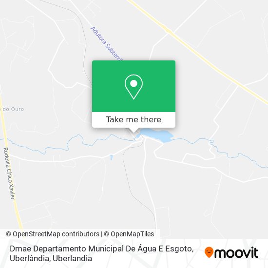 Mapa Dmae Departamento Municipal De Água E Esgoto, Uberlândia