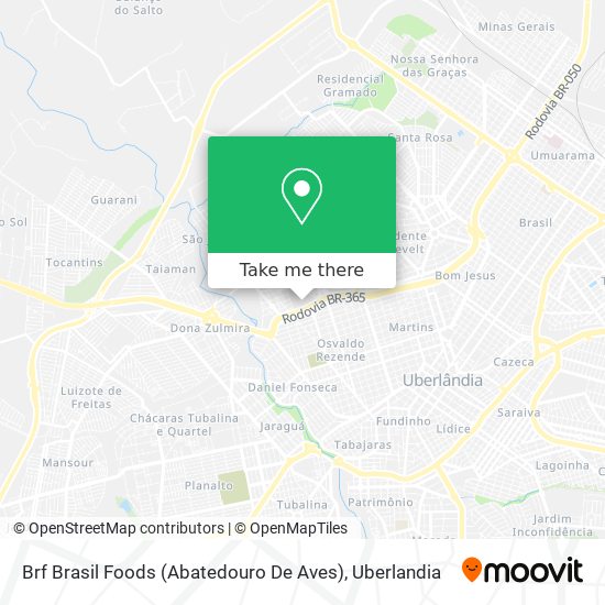 Mapa Brf Brasil Foods (Abatedouro De Aves)