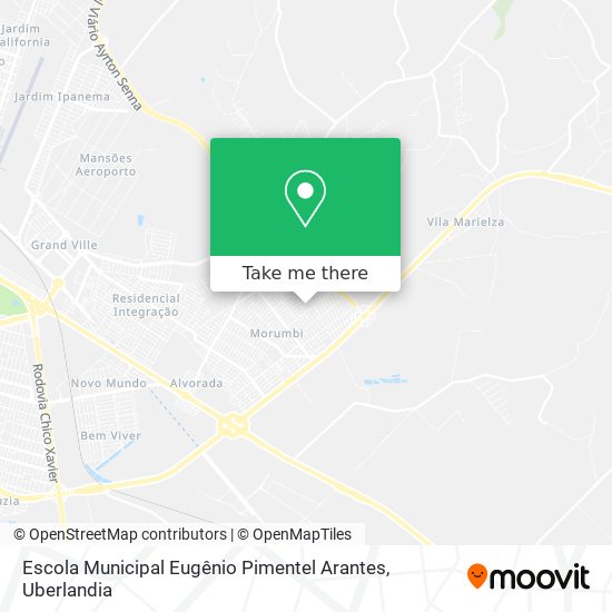 Mapa Escola Municipal Eugênio Pimentel Arantes