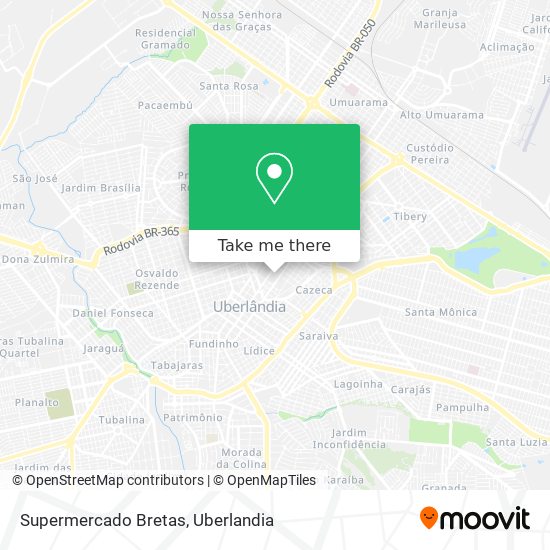 Mapa Supermercado Bretas