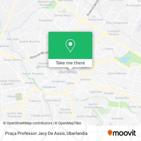 Mapa Praça Professor Jacy De Assis