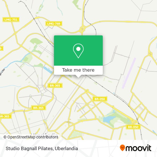 Mapa Studio Bagnall Pilates