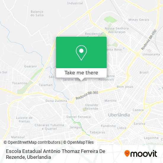 Escola Estadual Antônio Thomaz Ferreira De Rezende map