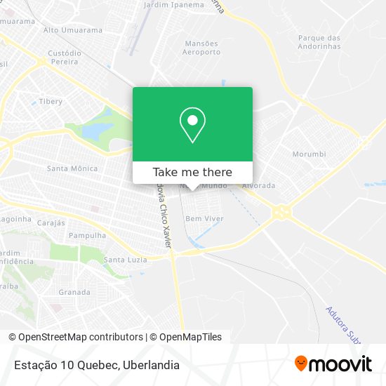 Estação 10 Quebec map