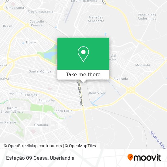 Estação 09 Ceasa map