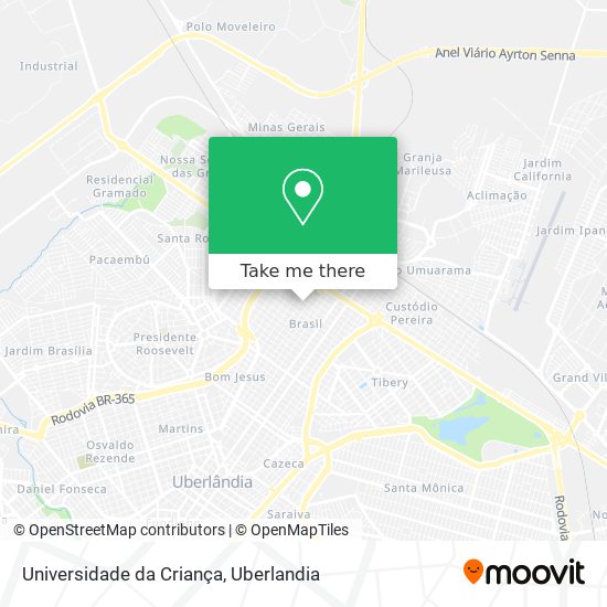 Universidade da Criança map