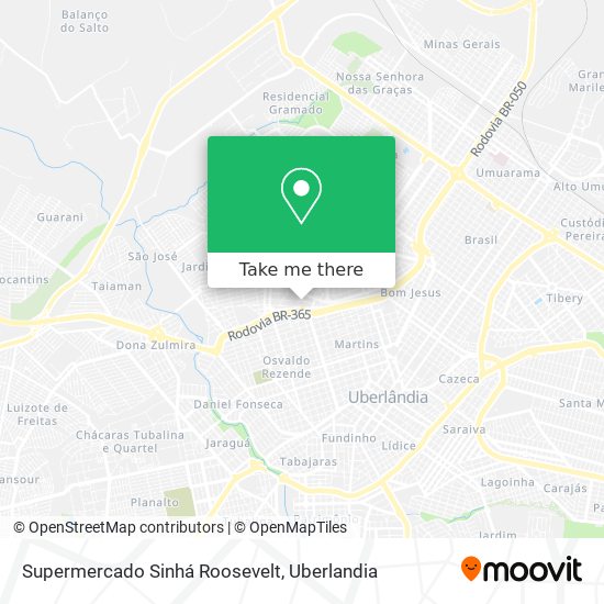 Supermercado Sinhá Roosevelt map