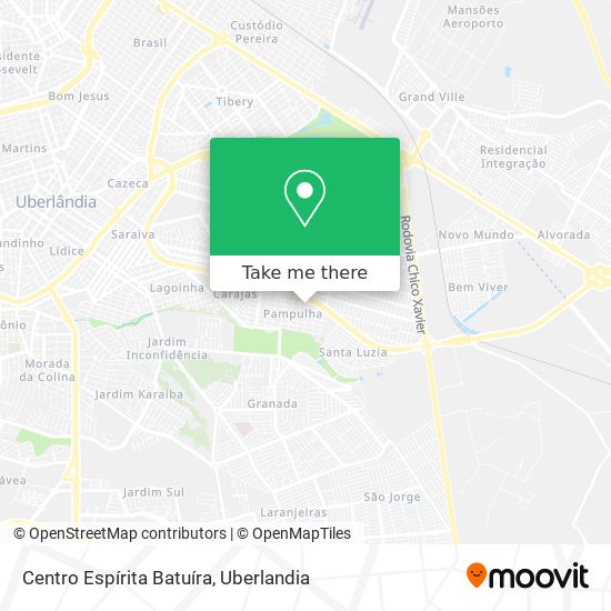 Mapa Centro Espírita Batuíra