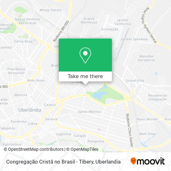 Congregação Cristã no Brasil - Tibery map