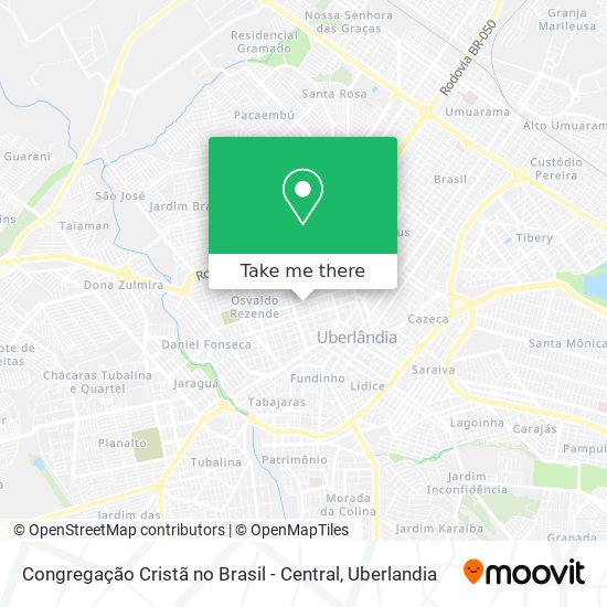 Congregação Cristã no Brasil - Central map