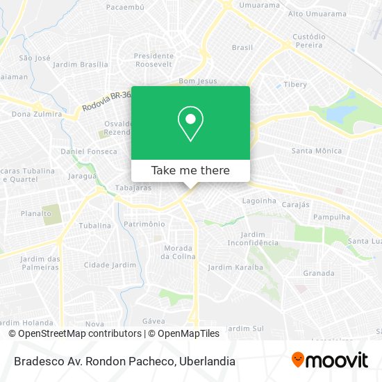 Bradesco Av. Rondon Pacheco map