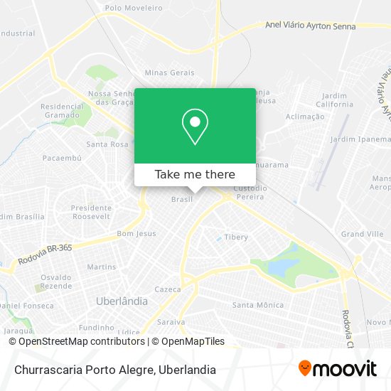 Mapa Churrascaria Porto Alegre