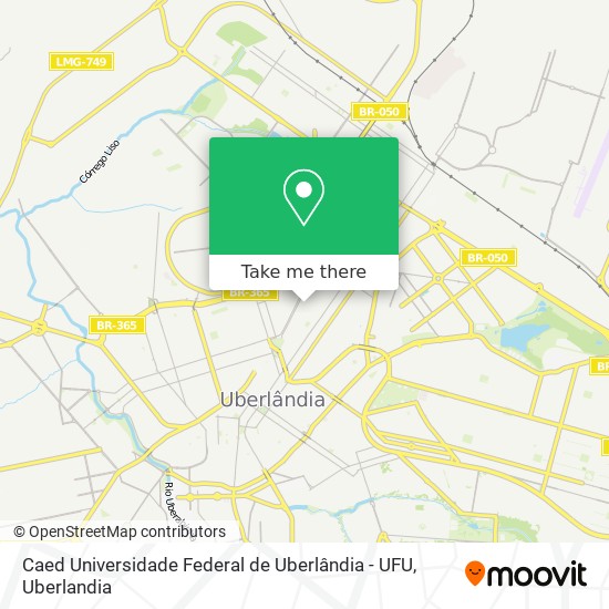 Mapa Caed Universidade Federal de Uberlândia - UFU