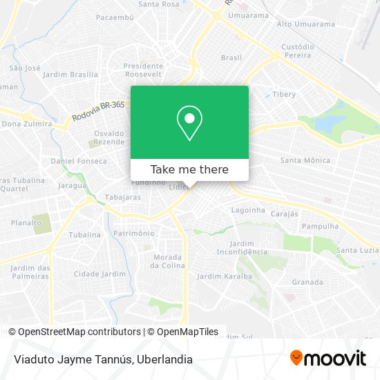Mapa Viaduto Jayme Tannús