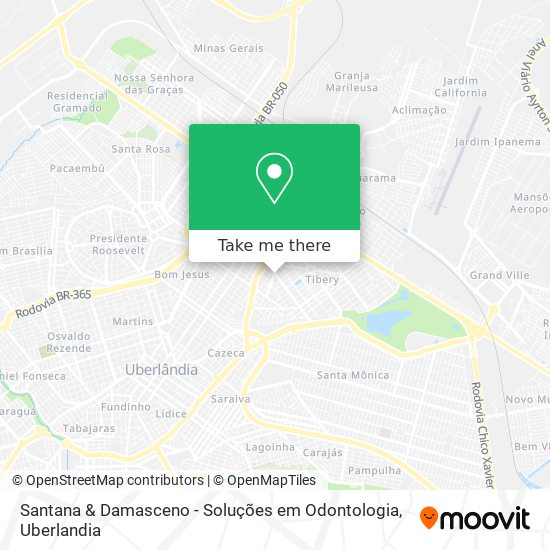 Santana & Damasceno - Soluções em Odontologia map