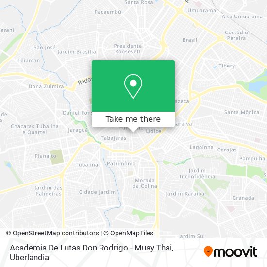 Mapa Academia De Lutas Don Rodrigo - Muay Thai