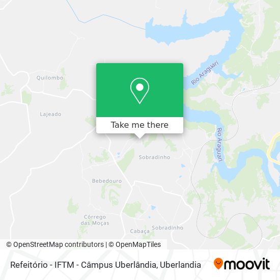 Refeitório - IFTM - Câmpus Uberlândia map