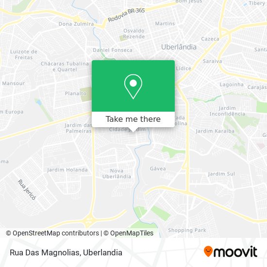 Mapa Rua Das Magnolias