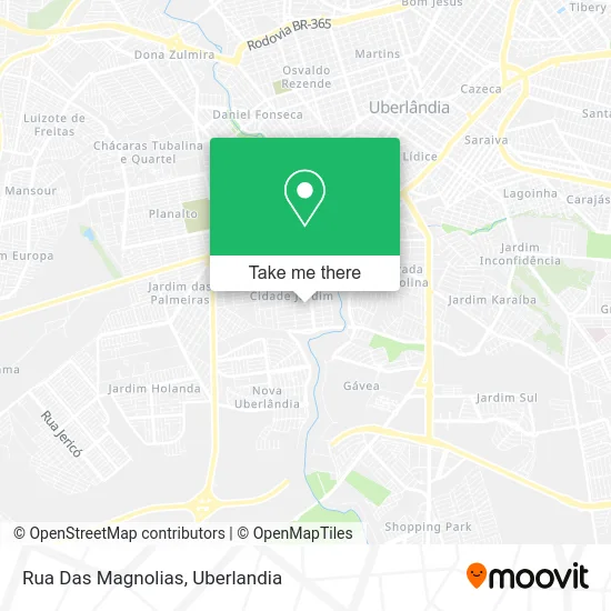 Rua Das Magnolias map