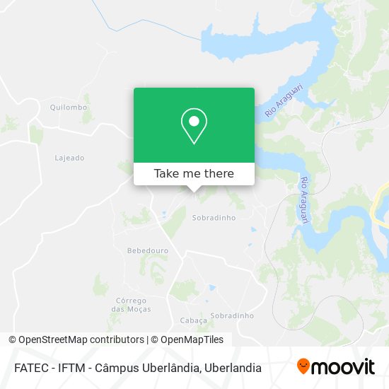 FATEC - IFTM - Câmpus Uberlândia map