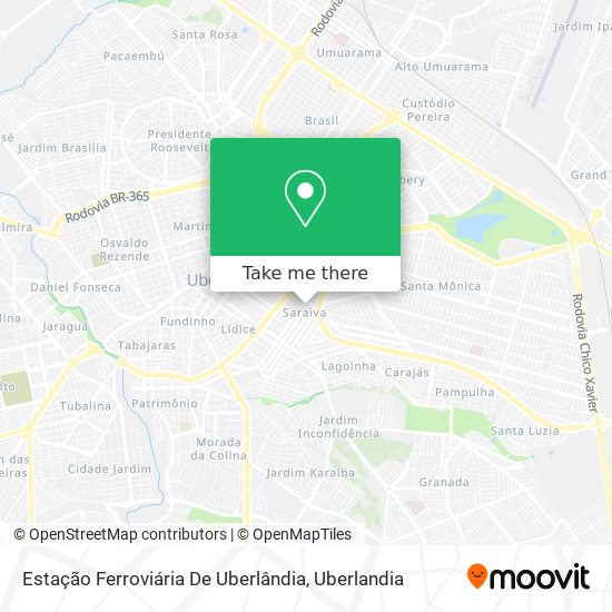 Estação Ferroviária De Uberlândia map