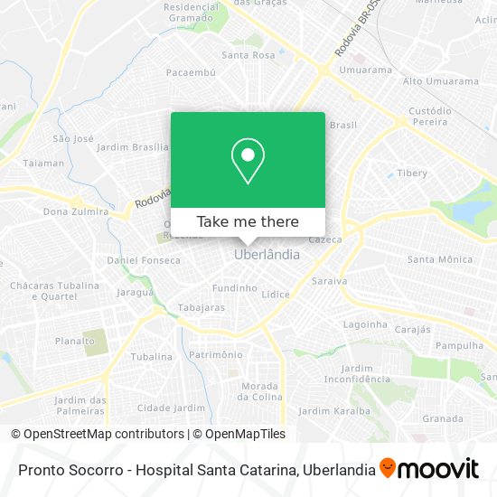 Mapa Pronto Socorro - Hospital Santa Catarina