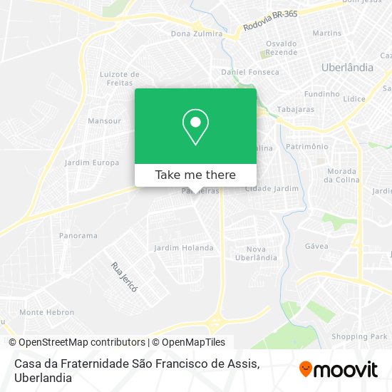 Casa da Fraternidade São Francisco de Assis map