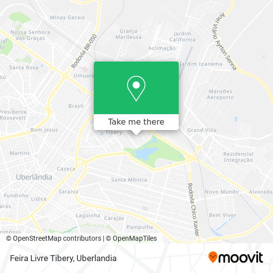 Feira Livre Tibery map
