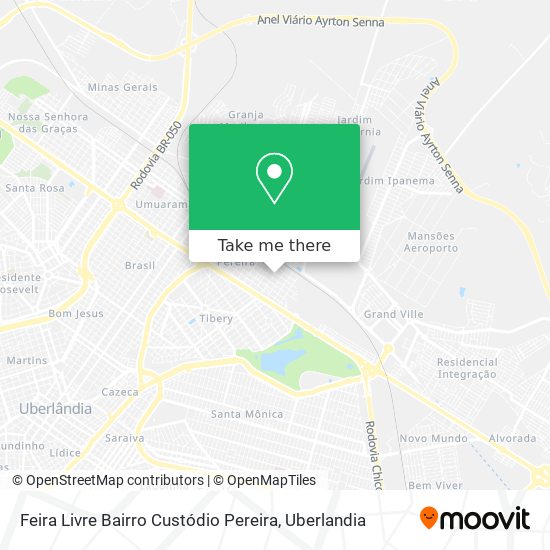 Feira Livre Bairro Custódio Pereira map