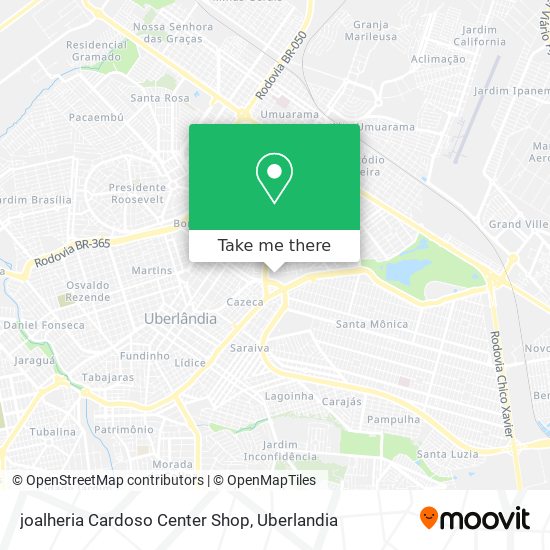 joalheria Cardoso Center Shop map