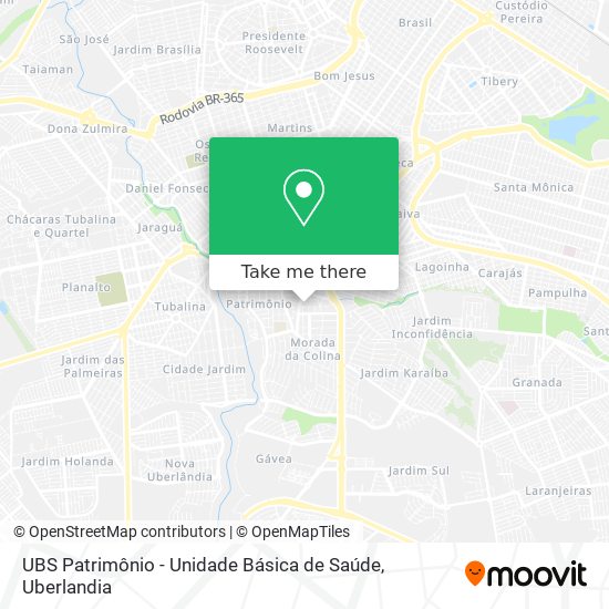 UBS Patrimônio - Unidade Básica de Saúde map