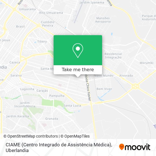 CIAME (Centro Integrado de Assistência Médica) map