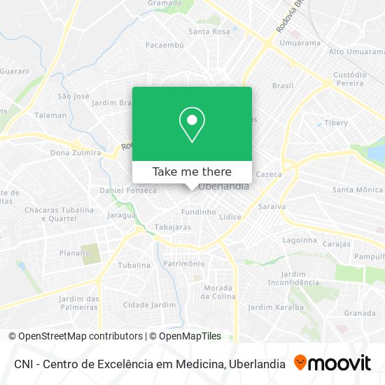 Mapa CNI - Centro de Excelência em Medicina