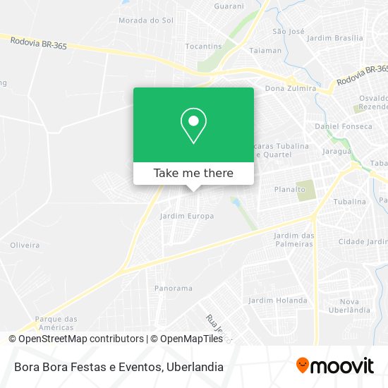 Bora Bora Festas e Eventos map