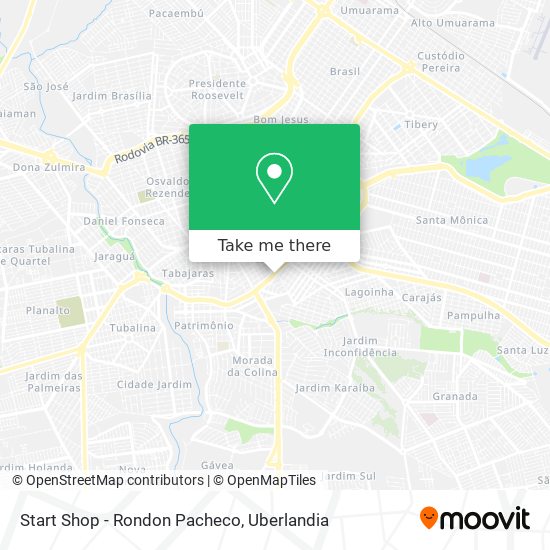 Mapa Start Shop - Rondon Pacheco