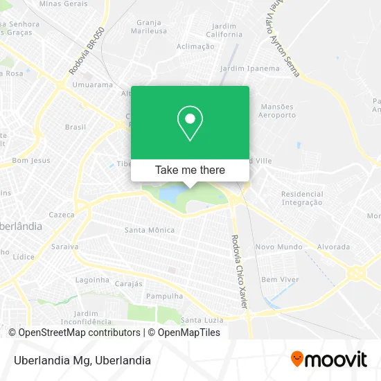 Uberlandia Mg map