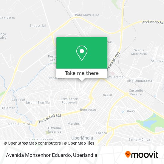 Mapa Avenida Monsenhor Eduardo