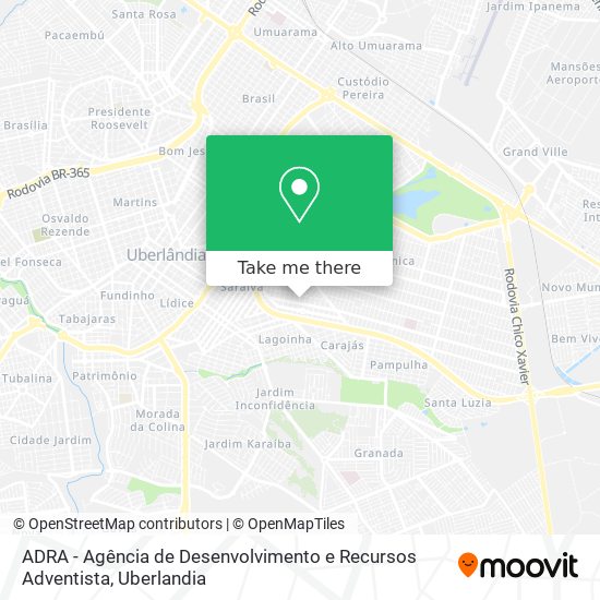 ADRA - Agência de Desenvolvimento e Recursos Adventista map